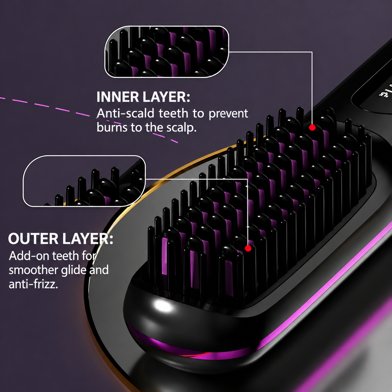 BrowSilk SmartStyle Brush — straightening brush for short hair