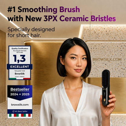 BrowSilk SmartStyle Brush — straightening brush for short hair
